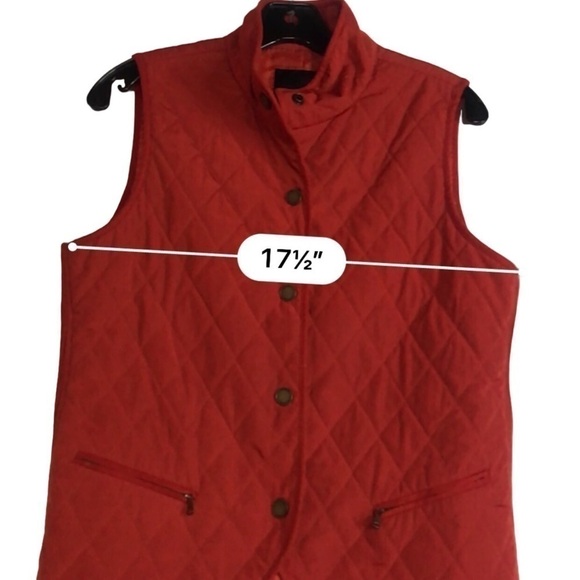 Talbots Burnt Orange Vest Size S - Picture 5 of 13